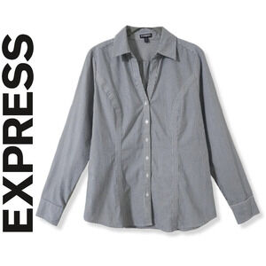 ✨️4/$20. Original Essential Shirt, Button Down Career Wear, Fitted Pin Stripe, M